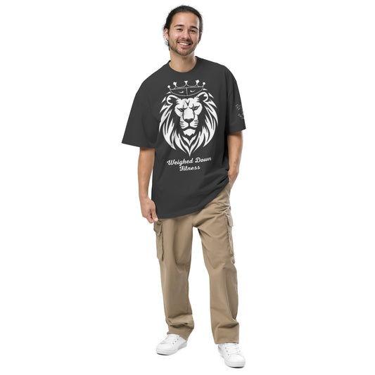 *NEW* Weighed Down Fitness “White Lion” Oversized T-Shirt