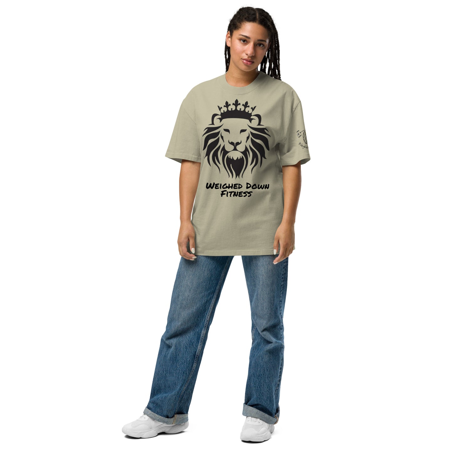 Weighed Down Fitness “Lion” Oversized T-Shirt